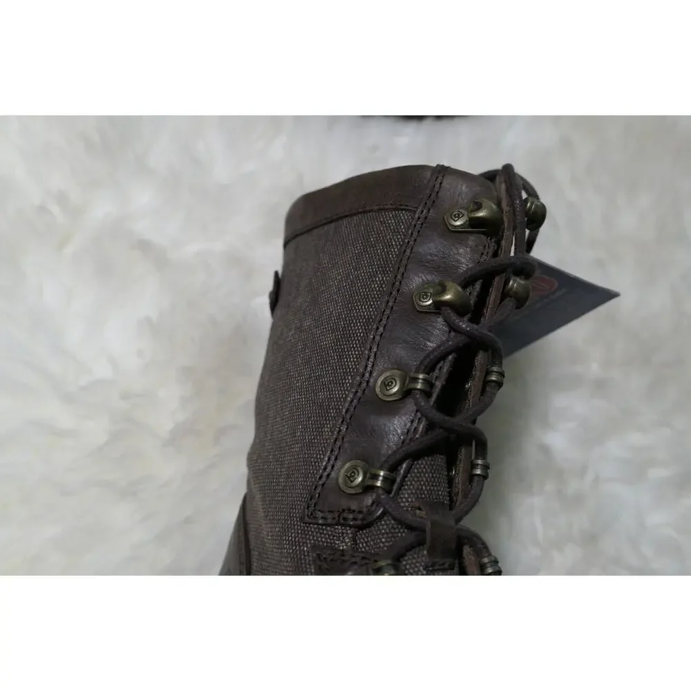 NWT Durango Drifter Womens 8" Coffee Brown Leather Military Size 9 Boots DRD0322 - Picture 7 of 16